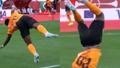 Patson Daka celebration