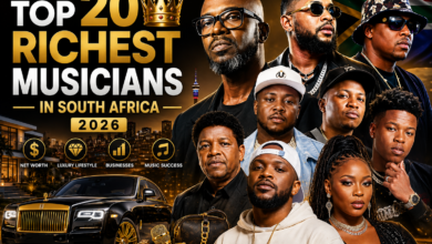 Top 20 Richest Musicians in South Africa (2026): Net Worth, Cars, Businesses & Luxury Lifestyles